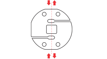 S Beam Load Cell - Diagram