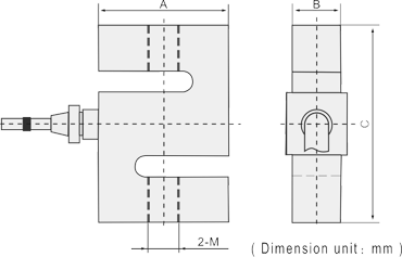 S Beam Load Cell - Dimentions