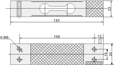 Table Top Load Cell - dimensions