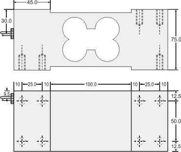 Stainless Steel Load Cell - dimensions